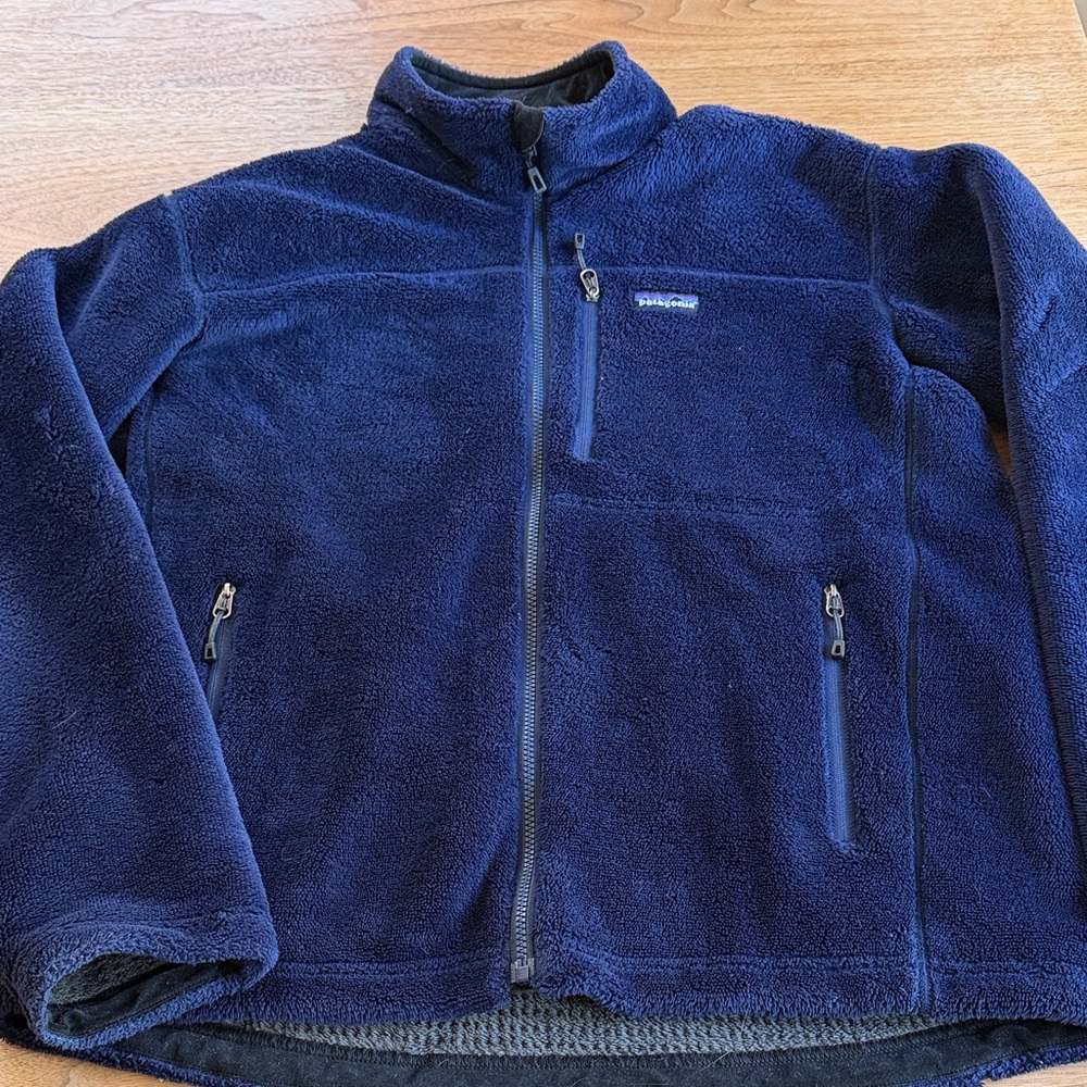 Patagonia Dark Blue Full-Zip Fleece Jacket men’s large